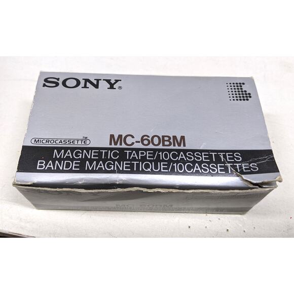 Lot of 8, new, Sony MC-60BM Microcassettes Tapes for Business Memo Use - Picture 5 of 5